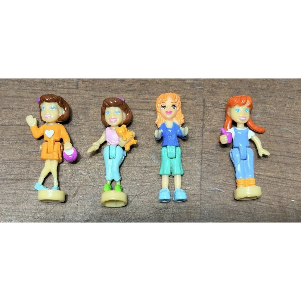 Lot Of 4 Vintage Polly Pocket Figures
